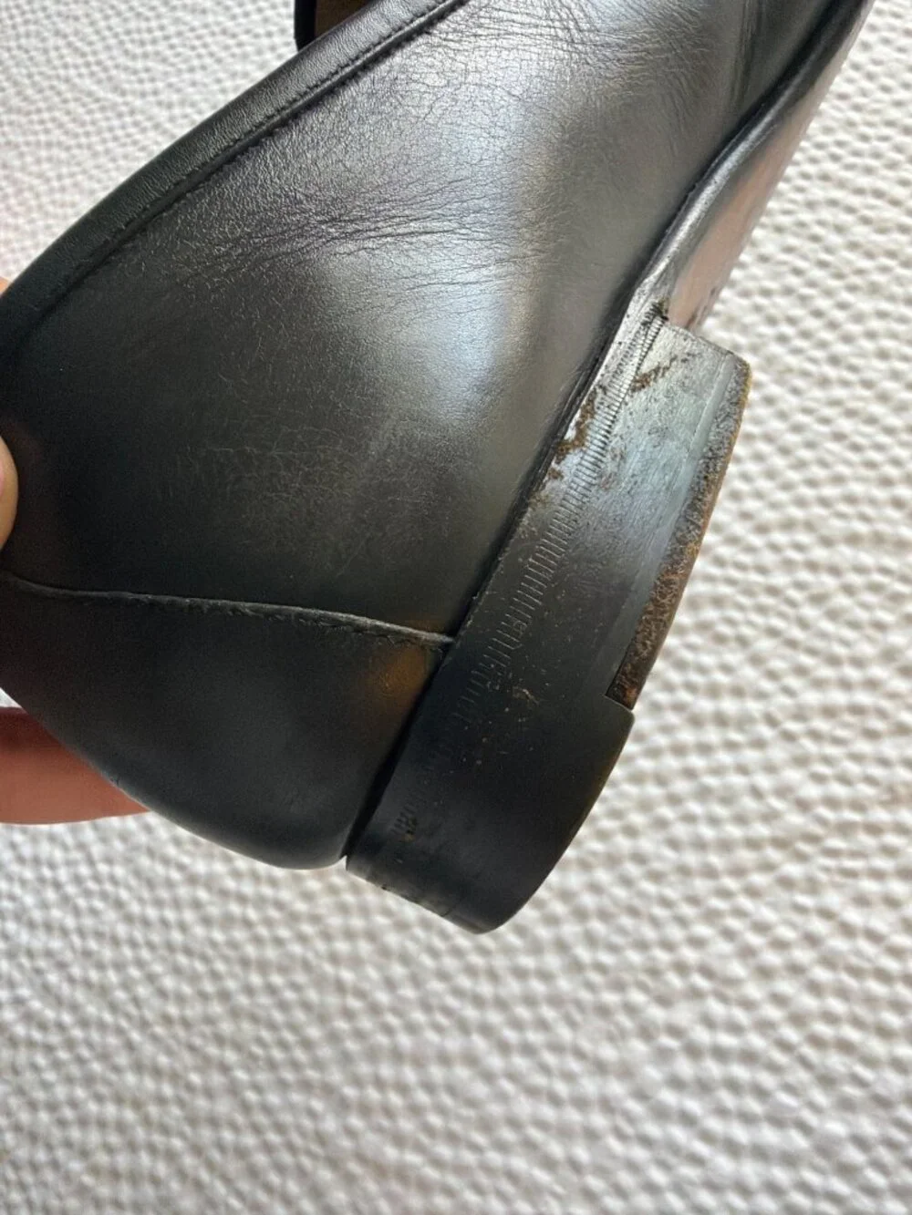 Gucci 1953 Horsebit Loafers Black Leather Mens Shoes Size 44.5 E 11.5 Made In It